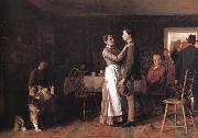 Thomas Hovenden Breaking Home Ties Germany oil painting artist